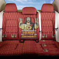 Jesus Birthday Christmas Back Car Seat Cover Funny Xmas Holiday Patterns - Wonder Print Shop
