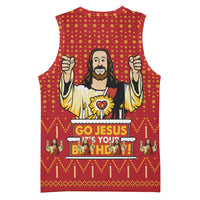 Jesus Birthday Christmas Basketball Jersey Funny Xmas Holiday Patterns - Wonder Print Shop