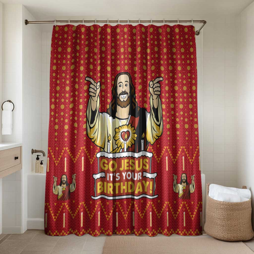 Jesus Birthday Christmas Bathroom Set Funny Xmas Holiday Patterns - Wonder Print Shop