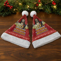 Jesus Birthday Christmas Santa Hat Funny Xmas Holiday Patterns - Wonder Print Shop