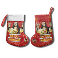 Jesus Birthday Christmas Stocking Funny Xmas Holiday Patterns - Wonder Print Shop