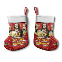 Jesus Birthday Christmas Stocking Funny Xmas Holiday Patterns - Wonder Print Shop