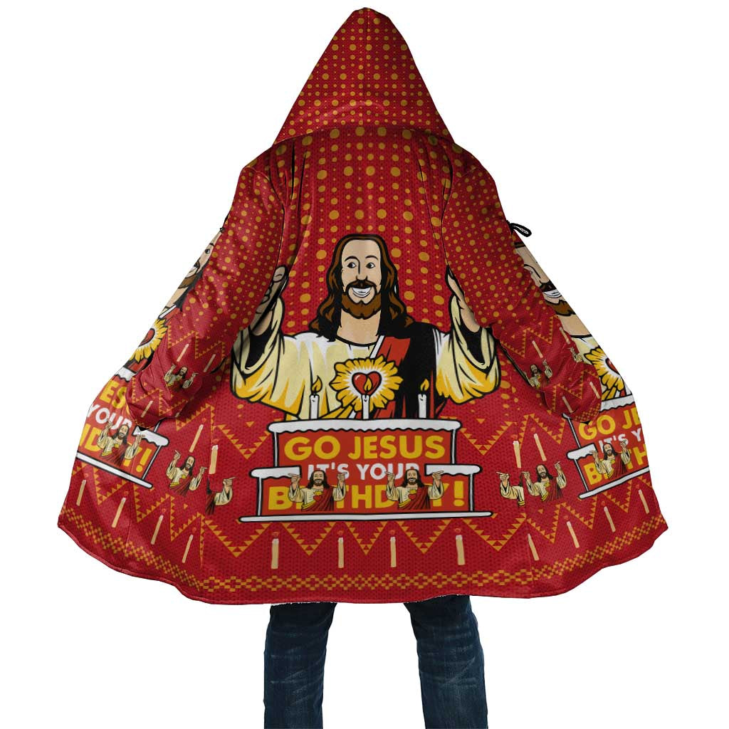 Jesus Birthday Christmas Cloak Funny Xmas Holiday Patterns - Wonder Print Shop