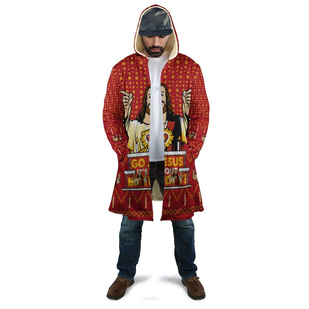 Jesus Birthday Christmas Cloak Funny Xmas Holiday Patterns - Wonder Print Shop