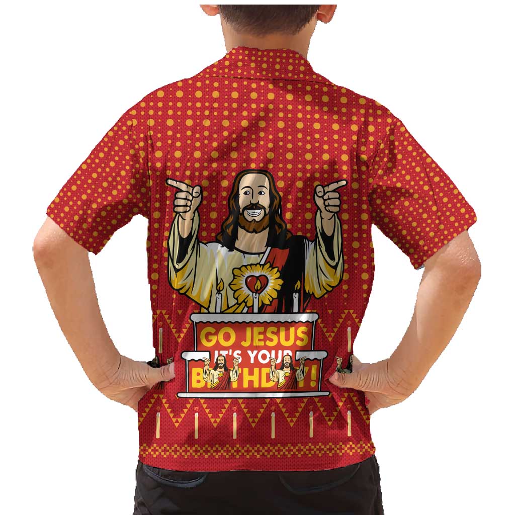 Jesus Birthday Christmas Family Matching Mermaid Dress and Hawaiian Shirt Funny Xmas Holiday Patterns - Wonder Print Shop