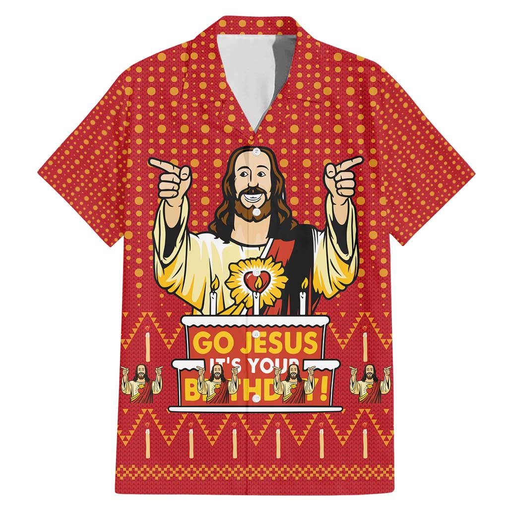 Jesus Birthday Christmas Family Matching Mermaid Dress and Hawaiian Shirt Funny Xmas Holiday Patterns - Wonder Print Shop