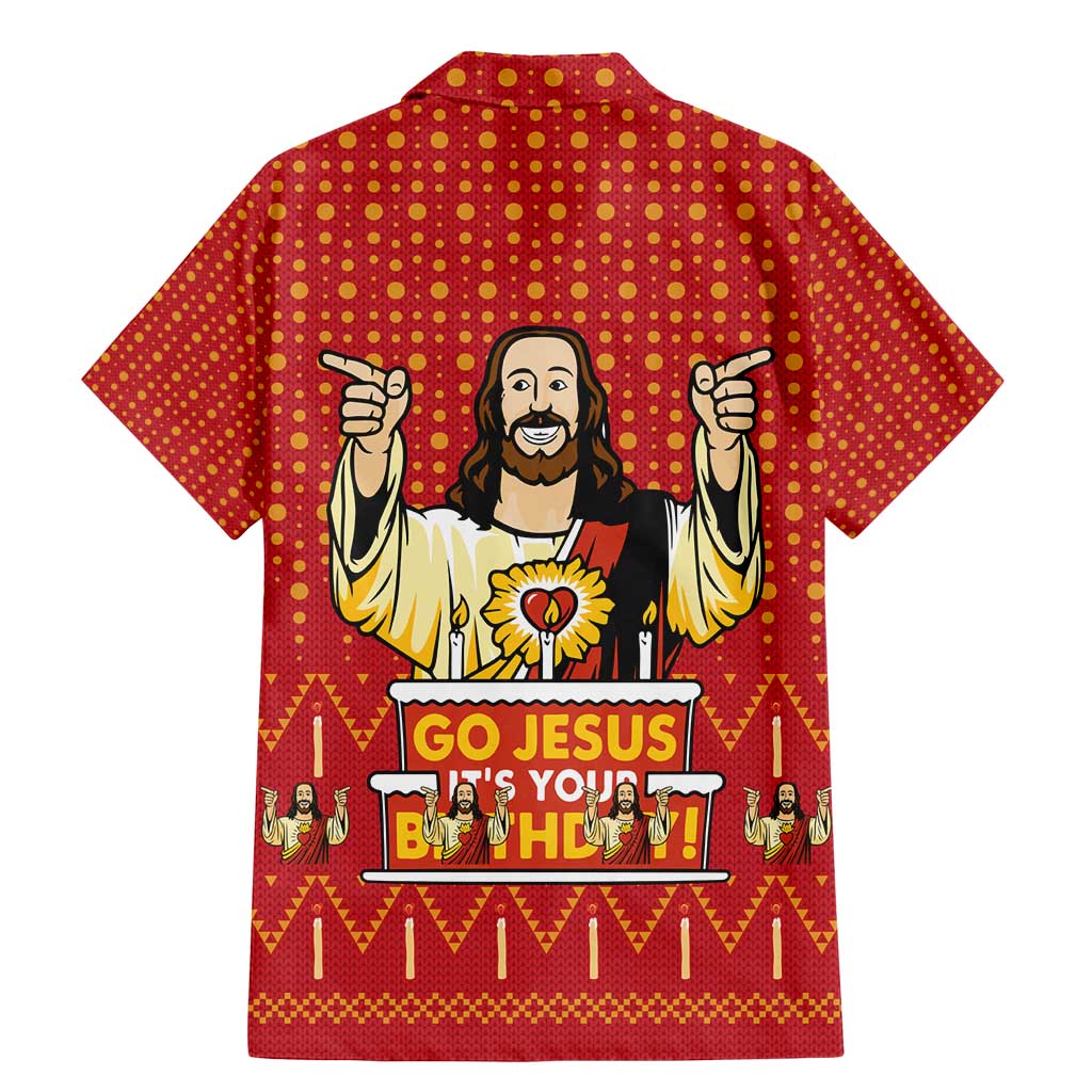 Jesus Birthday Christmas Family Matching Mermaid Dress and Hawaiian Shirt Funny Xmas Holiday Patterns - Wonder Print Shop