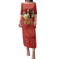 Jesus Birthday Christmas Family Matching Puletasi and Hawaiian Shirt Funny Xmas Holiday Patterns - Wonder Print Shop