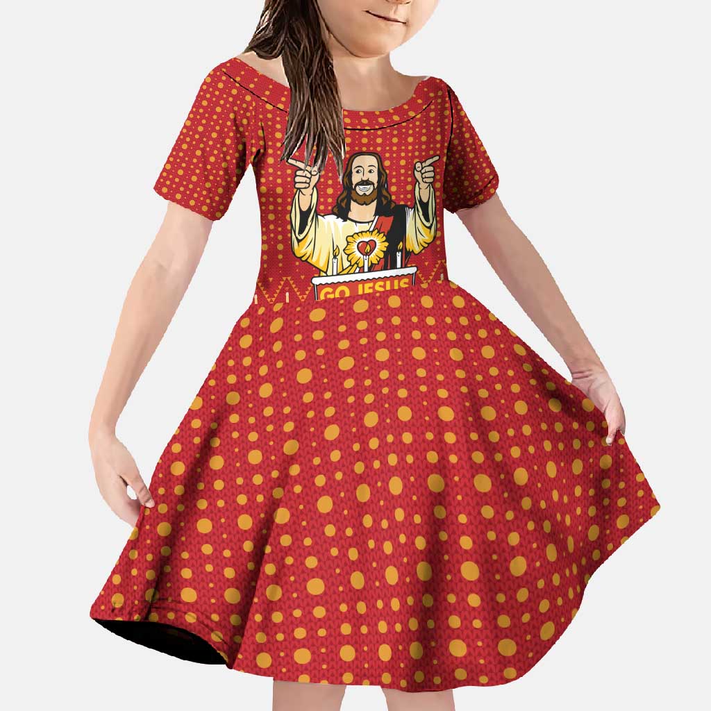 Jesus Birthday Christmas Family Matching Short Sleeve Bodycon Dress and Hawaiian Shirt Funny Xmas Holiday Patterns - Wonder Print Shop