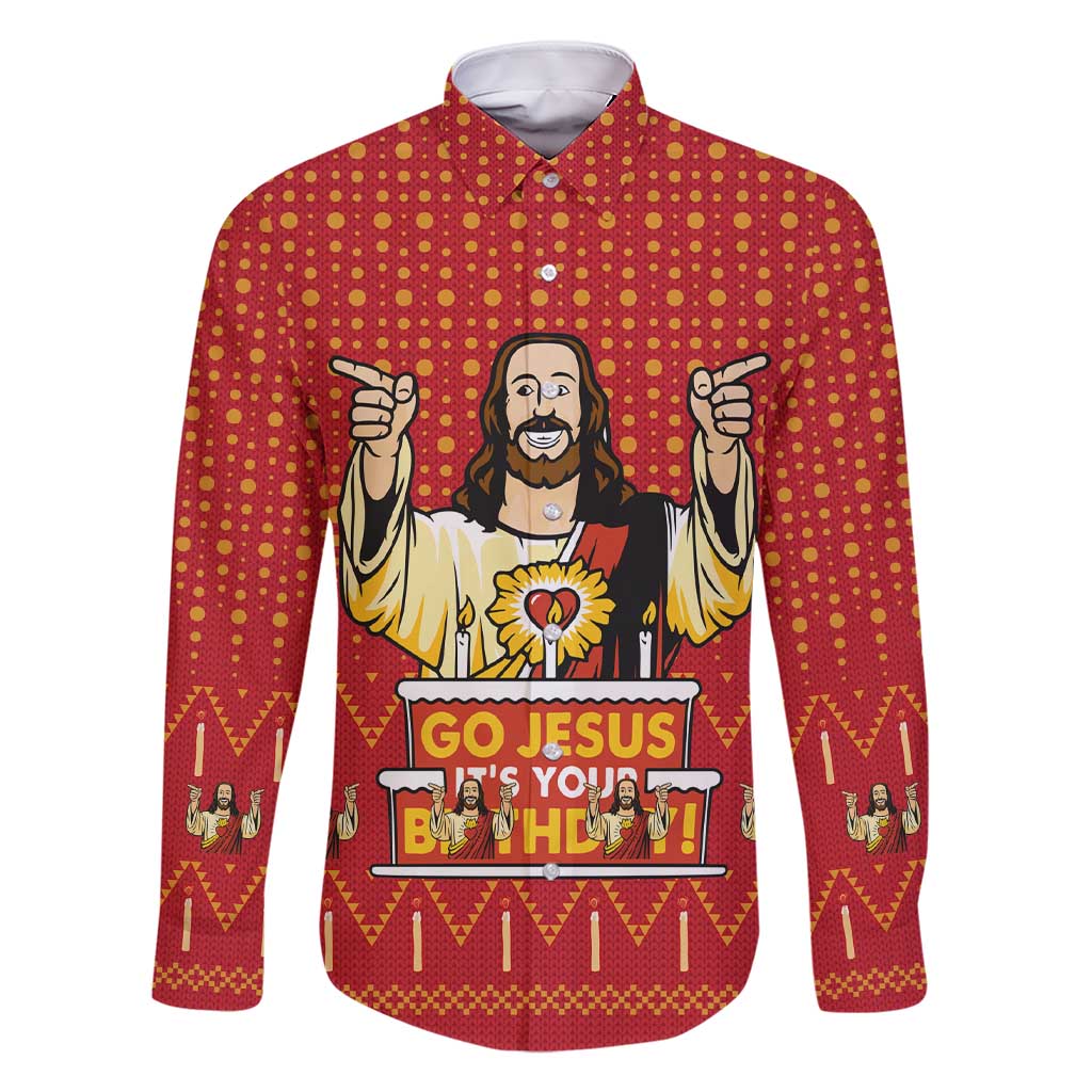 Jesus Birthday Christmas Family Matching Short Sleeve Bodycon Dress and Hawaiian Shirt Funny Xmas Holiday Patterns - Wonder Print Shop