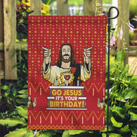 Jesus Birthday Christmas Garden Flag Funny Xmas Holiday Patterns - Wonder Print Shop