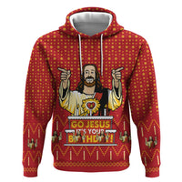 Jesus Birthday Christmas Hoodie Funny Xmas Holiday Patterns - Wonder Print Shop
