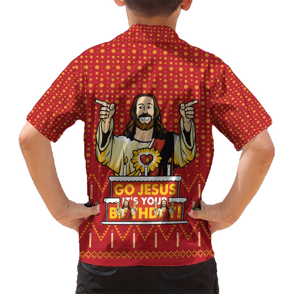 Jesus Birthday Christmas Kid Hawaiian Shirt Funny Xmas Holiday Patterns - Wonder Print Shop