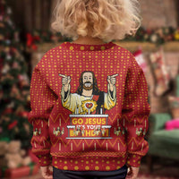Jesus Birthday Christmas Kid Ugly Christmas Sweater Funny Xmas Holiday Patterns - Wonder Print Shop