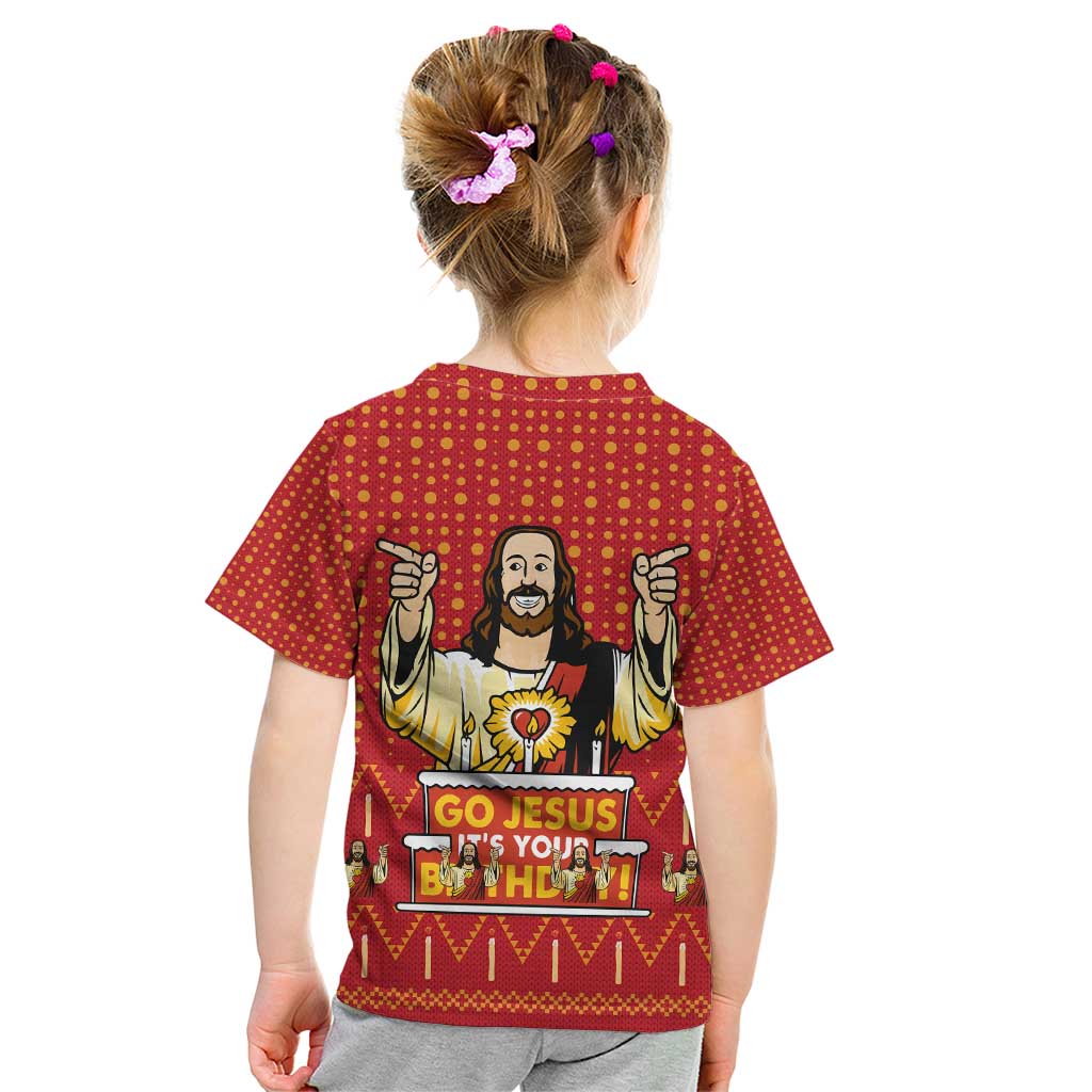 Jesus Birthday Christmas Kid T Shirt Funny Xmas Holiday Patterns - Wonder Print Shop