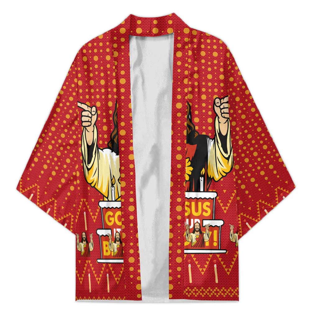 Jesus Birthday Christmas Kimono Funny Xmas Holiday Patterns - Wonder Print Shop