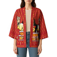 Jesus Birthday Christmas Kimono Funny Xmas Holiday Patterns - Wonder Print Shop