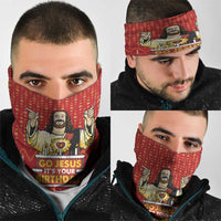 Jesus Birthday Christmas Neck Gaiter Funny Xmas Holiday Patterns - Wonder Print Shop