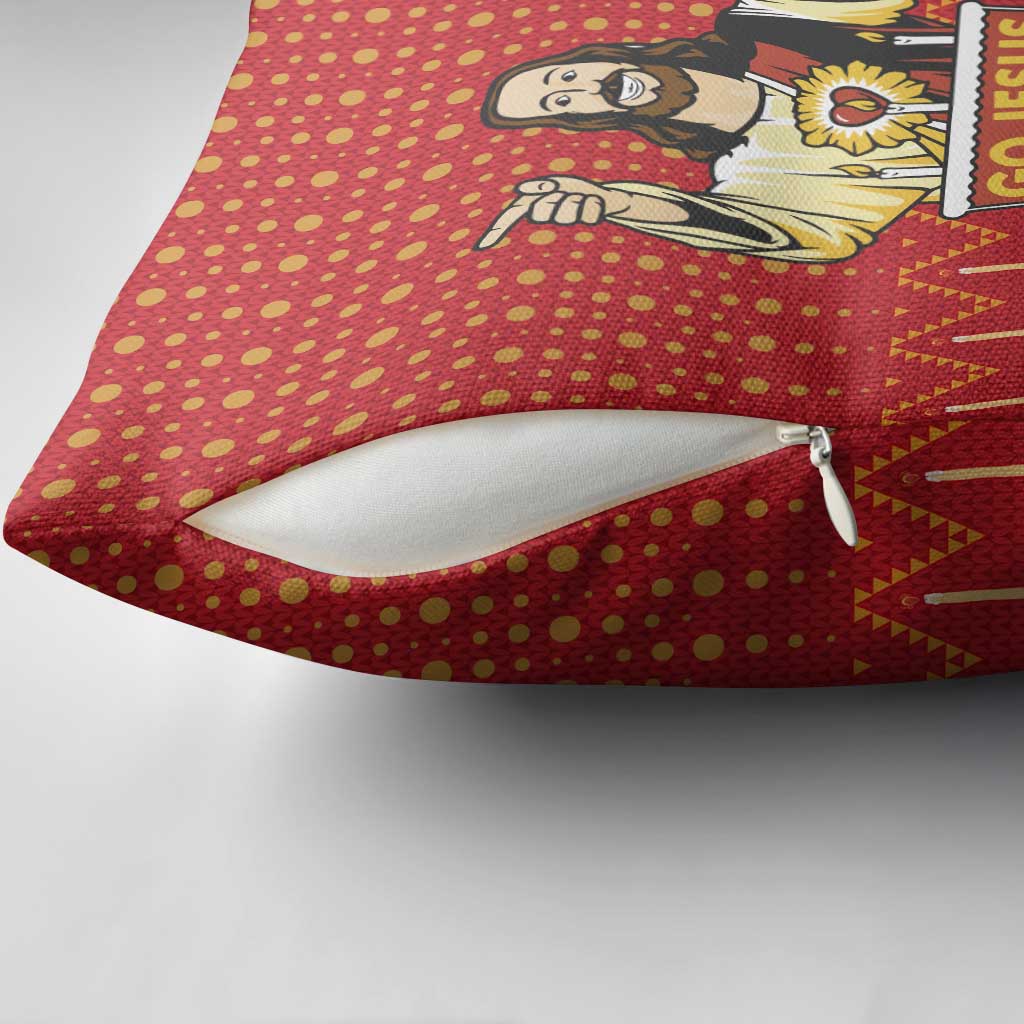 Jesus Birthday Christmas Pillow Cover Funny Xmas Holiday Patterns - Wonder Print Shop