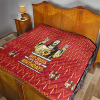 Jesus Birthday Christmas Quilt Funny Xmas Holiday Patterns - Wonder Print Shop