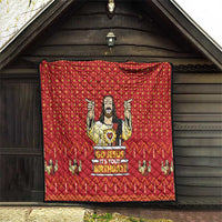 Jesus Birthday Christmas Quilt Funny Xmas Holiday Patterns - Wonder Print Shop
