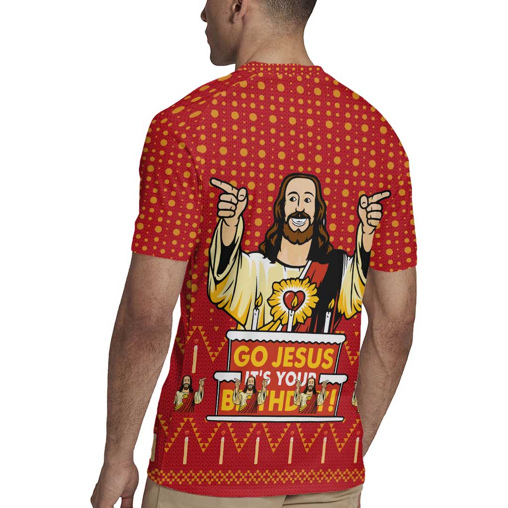 Jesus Birthday Christmas Rugby Jersey Funny Xmas Holiday Patterns - Wonder Print Shop