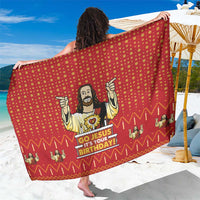 Jesus Birthday Christmas Sarong Funny Xmas Holiday Patterns - Wonder Print Shop