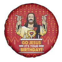Jesus Birthday Christmas Spare Tire Cover Funny Xmas Holiday Patterns - Wonder Print Shop