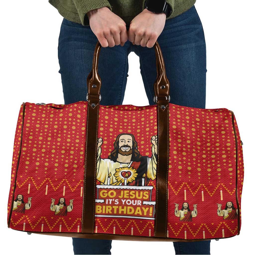 Jesus Birthday Christmas Travel Bag Funny Xmas Holiday Patterns - Wonder Print Shop