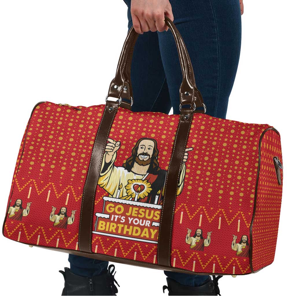 Jesus Birthday Christmas Travel Bag Funny Xmas Holiday Patterns - Wonder Print Shop