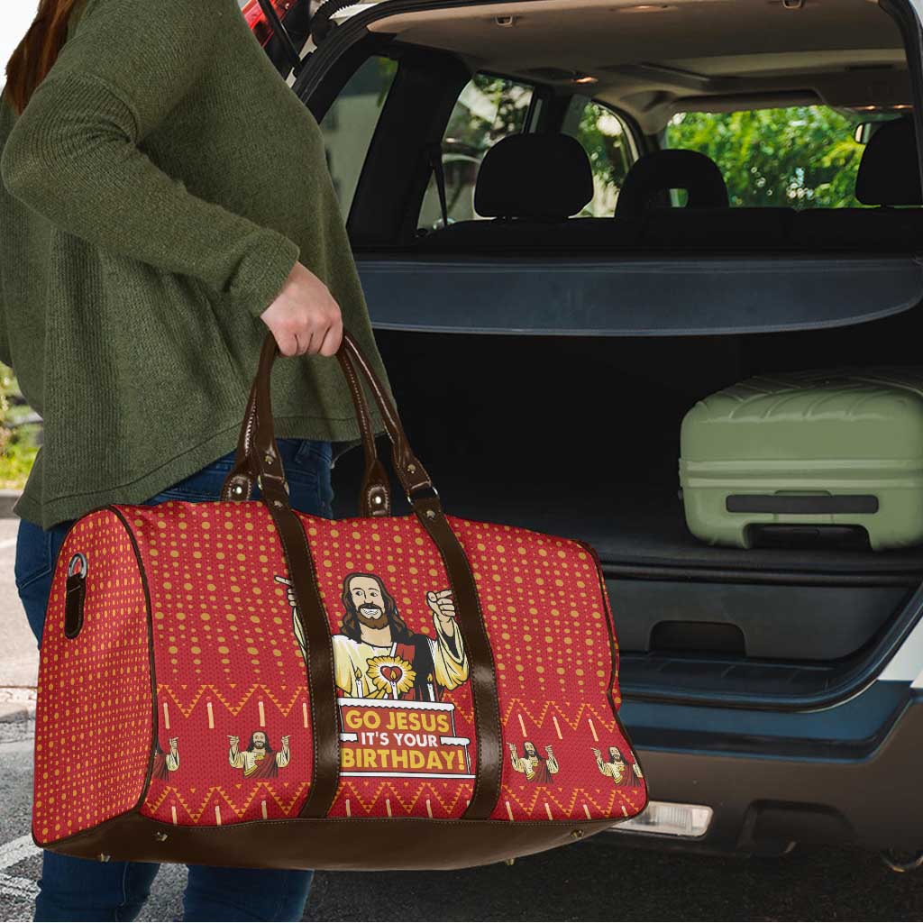 Jesus Birthday Christmas Travel Bag Funny Xmas Holiday Patterns - Wonder Print Shop