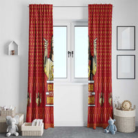 Jesus Birthday Christmas Window Curtain Funny Xmas Holiday Patterns - Wonder Print Shop