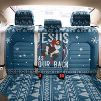 Jesus Has Your Back Jiu Jitsu Christmas Back Car Seat Cover Funny Xmas Holiday Patterns - Wonder Print Shop