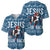Jesus Has Your Back Jiu Jitsu Christmas Baseball Jersey Funny Xmas Holiday Patterns - Wonder Print Shop