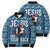 Jesus Has Your Back Jiu Jitsu Christmas Bomber Puffer Jacket Funny Xmas Holiday Patterns - Wonder Print Shop