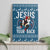 Jesus Has Your Back Jiu Jitsu Christmas Canvas Wall Art Funny Xmas Holiday Patterns - Wonder Print Shop