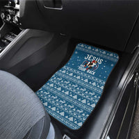 Jesus Has Your Back Jiu Jitsu Christmas Car Mats Funny Xmas Holiday Patterns - Wonder Print Shop