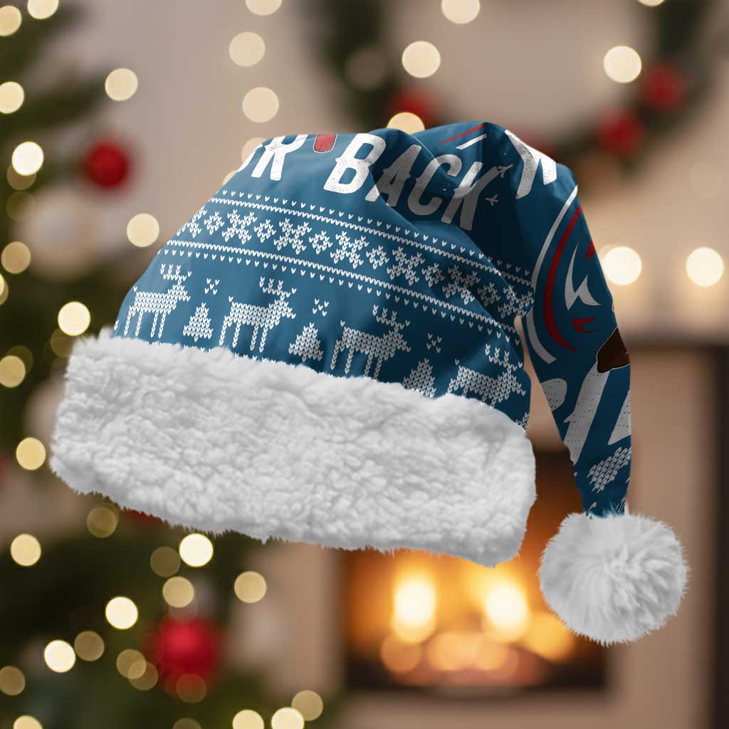 Jesus Has Your Back Jiu Jitsu Christmas Santa Hat Funny Xmas Holiday Patterns - Wonder Print Shop