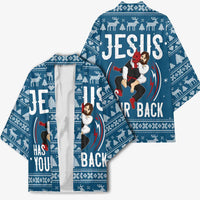 Jesus Has Your Back Jiu Jitsu Christmas Kimono Funny Xmas Holiday Patterns - Wonder Print Shop