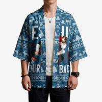 Jesus Has Your Back Jiu Jitsu Christmas Kimono Funny Xmas Holiday Patterns - Wonder Print Shop