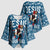 Jesus Has Your Back Jiu Jitsu Christmas Kimono Sleeve Blouse Funny Xmas Holiday Patterns - Wonder Print Shop