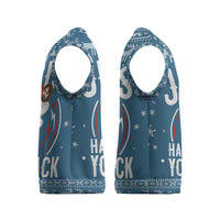 Jesus Has Your Back Jiu Jitsu Christmas Knitted V-Neck Vest Funny Xmas Holiday Patterns - Wonder Print Shop