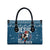 Jesus Has Your Back Jiu Jitsu Christmas Leather Bag Funny Xmas Holiday Patterns - Wonder Print Shop