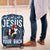 Jesus Has Your Back Jiu Jitsu Christmas Luggage Cover Funny Xmas Holiday Patterns - Wonder Print Shop