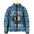 Jesus Has Your Back Jiu Jitsu Christmas Padded Jacket Funny Xmas Holiday Patterns - Wonder Print Shop