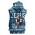Jesus Has Your Back Jiu Jitsu Christmas Sleeveless Hoodie Funny Xmas Holiday Patterns - Wonder Print Shop
