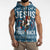 Jesus Has Your Back Jiu Jitsu Christmas Sleeveless Zip Hoodie Funny Xmas Holiday Patterns - Wonder Print Shop