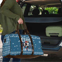 Jesus Has Your Back Jiu Jitsu Christmas Travel Bag Funny Xmas Holiday Patterns - Wonder Print Shop