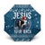 Jesus Has Your Back Jiu Jitsu Christmas Umbrella Funny Xmas Holiday Patterns - Wonder Print Shop