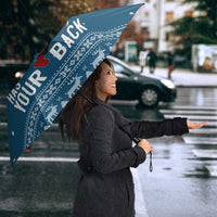 Jesus Has Your Back Jiu Jitsu Christmas Umbrella Funny Xmas Holiday Patterns - Wonder Print Shop